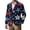 Deep Red, variant on Mens Usa Flag Print Blazer Patriotic 1776-2026 Vintage Suit Jackets Corduroy Fashion Coats Button Long Sleeve Clothes Blue XL