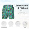 thumbnail image 6 of Picia Sunmmer Cat pattern Mens Swim Trunks with Compression Liner Stretch Beach Shorts Quick Dry with Zipper Pockets No-Chafing Board Shorts-Medium, 6 of 9