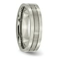 thumbnail image 7 of Titanium Grooved 6mm Brushed and Polished Band, 7 of 7