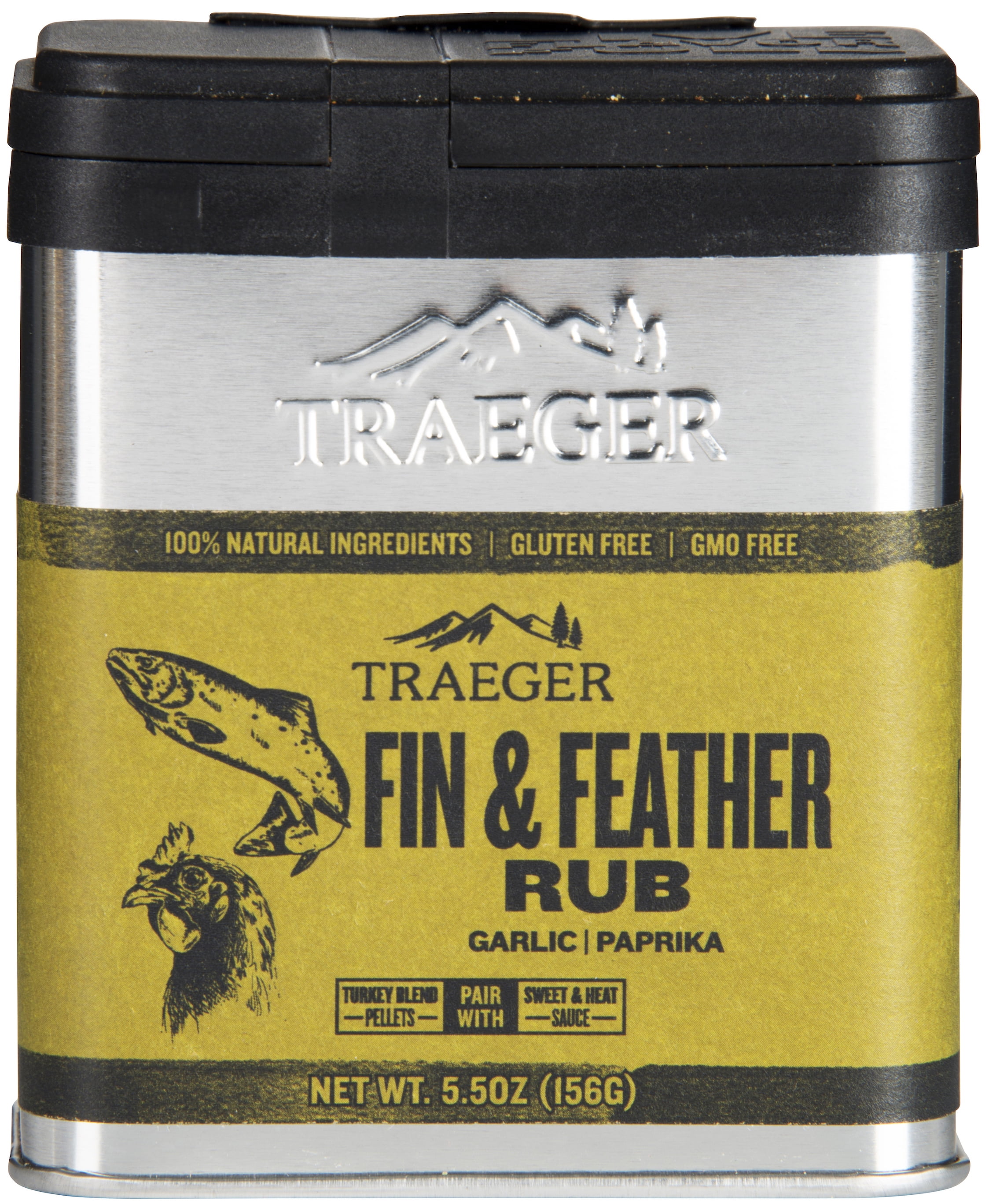 Traeger Pellet Grills 5.5oz Fin & Feather Rub - Walmart.com