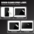 thumbnail image 4 of walrfid Laptop Screen Cleaner, Car Screen Cleaner Spray and Wipe, Phone Cleaning Kit for Electronic Computer, iPad, iPhone, MacBook, TV, Monitor, Tablet, Car Display, with Black Graffiti Case - Cream, 4 of 6