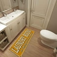 Ottomanson Laundry NonSlip Rubberback Laundry Text 2x5 Laundry Room