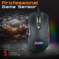 thumbnail image 1 of Ratón para juegos RGB con cable, ratón óptico USB con retroiluminación RGB, 5 PPP ajustables de hasta 7200, ratón ómico para ordenador portátil CUTICAT Ratón óptico con cable, 1 of 7