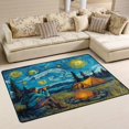 thumbnail image 2 of Area Rugs 72"x48" Indoor Non-Slip Wear Resistant Floor Mats Soft Large Carpets for Living Room Bedroom Home Decor Washable Rug Wild Camping, 2 of 7