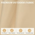thumbnail image 6 of 6FT Rectangle Patio Umbrella with Push Button Tilt and Crank, 8 Durable Aluminum Ribs for Wind Resistance, UV-Resistant Canopy for Deck, Backyard, Poolside Shade in Neutral Beige, 6 of 8