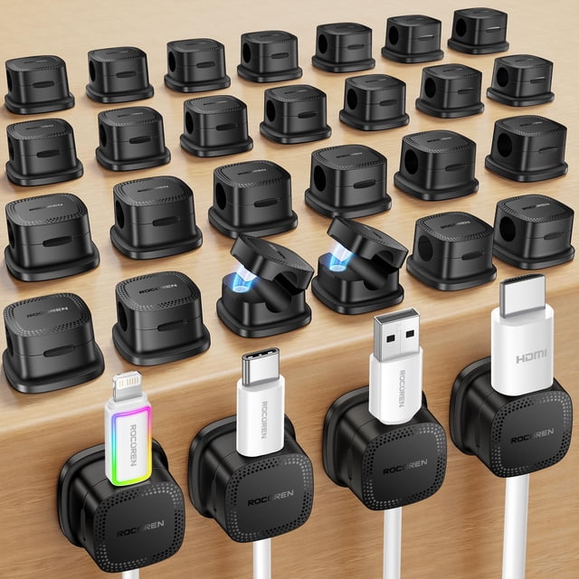 Organizador de cables magnético Rocoren de 30 piezas