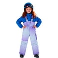 thumbnail image 3 of CPNG Kid's Boys Girls Snow Bib Pants Winter Windproof Ski Pants Outdoor Thickened Insulated Warm Snow Ski Bib Overalls(Light Violet,13-14 Years), 3 of 7