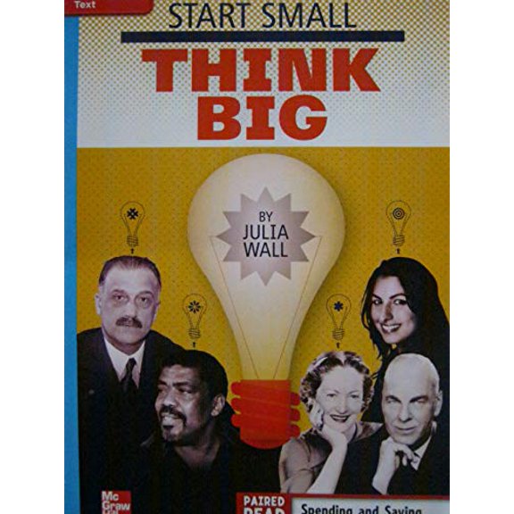 Pre-Owned Reading Wonders Leveled Reader Start Small, Think Big: On-Level Unit 1 Week 5 Grade 4 (Paperback) 0021191158 9780021191154