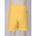 thumbnail image 5 of Hansber Kids Girls Jean Shorts Elastic Waist Ripped Frayed Raw Hem Denim Shorts Distressed Slimming Yellow 160, 5 of 7