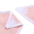 thumbnail image 3 of Babero impermeable para adultos mayores, protector de ropa y ayuda para comer (naranja y rosa), 3 of 3
