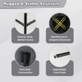 thumbnail image 6 of Costway 25" Upholstered Swivel Bar Stool Set of 4 with Padded Seat & Backrest Metal Frame Gray, 6 of 9
