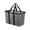 Gray/Black - 30L, variant on CleverMade Foldable Reusable Shopping Bag, 30L Collapsible EcoBasket Tote, Shadow Gray/Midnight Black