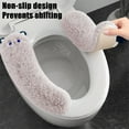 thumbnail image 5 of YgkuHd Toilet Seat Cover, Winter Models Of The Toilet Seat Plushs Toilet Seat Cushion Thickened Toilet Seat Washable Toilet Seat Washers Washable D Shapetoilet Seat Cushion (Purple), 5 of 6