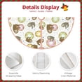 thumbnail image 3 of Sikiie Donut Sloth Nativity Christmas Tree Skirt, Jesus Christian Winter Holiday Tree Mat Decoration(30-48IN)30", 3 of 6
