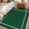 thumbnail image 4 of Pure Olive Green Area Rug 4x6 FT, Non Slip Kids Room Carpet, Simple Solid Color Washable Soft Floor Carpet Non-Shedding Throw Rug for Dorm Kitchen Study Room Home Office Bedside, 4 of 9