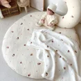 thumbnail image 6 of 85CM Bear Embroidery Pad Removable Cotton Round Carpet Floor Rugs Newborn Baby Crawling Mat Soft Zipper Kids Room Play Mats (Many Bears,Diameter 85CM), 6 of 7