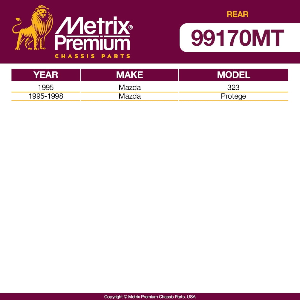 Metrix Premium Chassis Parts - 2 PC Front Sway Bar Stabilizer End Link Kit Fits 01-04 Ford Escape, 11-19 Fiesta, 01-04 Mazda Tribute, 11-14 2, Rear For 95-98 Protege, K750612