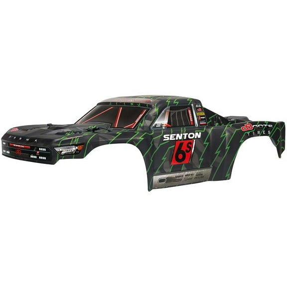 ARRMA AR406144 SENTON 6S BLX Painted Body Black/Green ARAC3409 Car/Truck  Bodies wings & Decals