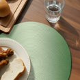 thumbnail image 3 of Green Ombre Round 13 Inch Placemats Set of 4, Modern Gradient Abstract Art HeatResistant Non Slip Place Mats for Dining Table, Wipeable Braided Kitchen Table Mats for Housewarming, 3 of 9