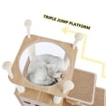 thumbnail image 2 of Pefilos Large Cat Tower Condos with Platform and Pet Hammock for Cat Kittens, 2 of 6