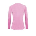 thumbnail image 2 of ACTIVE UNIFORMS Women's Under Scrub Tee Crew Neck Long Sleeve T-Shirt (Pink, Large), 2 of 6