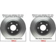 thumbnail image 2 of Detroit Axle - Brake Kit for 01-09 Volvo S60, 99-06 S80, 01-07 V70 XC70 Replacement 11.26" Front & 11.34" Rear Drilled Slotted Disc Brake Rotors Ceramic Brakes Pads, 2 of 12