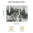 thumbnail image 2 of Nawypu Wolf Canvas Wall Art Forest Animal Picture Paintings Black and White Wolves Prints Artwork for Living Room Bedroom Bathroom Decor Ready to Hang, 2 of 5