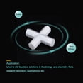 thumbnail image 4 of Unique Bargains 40mm(1.57') Cross Shape PTFE Magnetic Stirrer Mixer Stir Bar White 2 Pack, 4 of 6