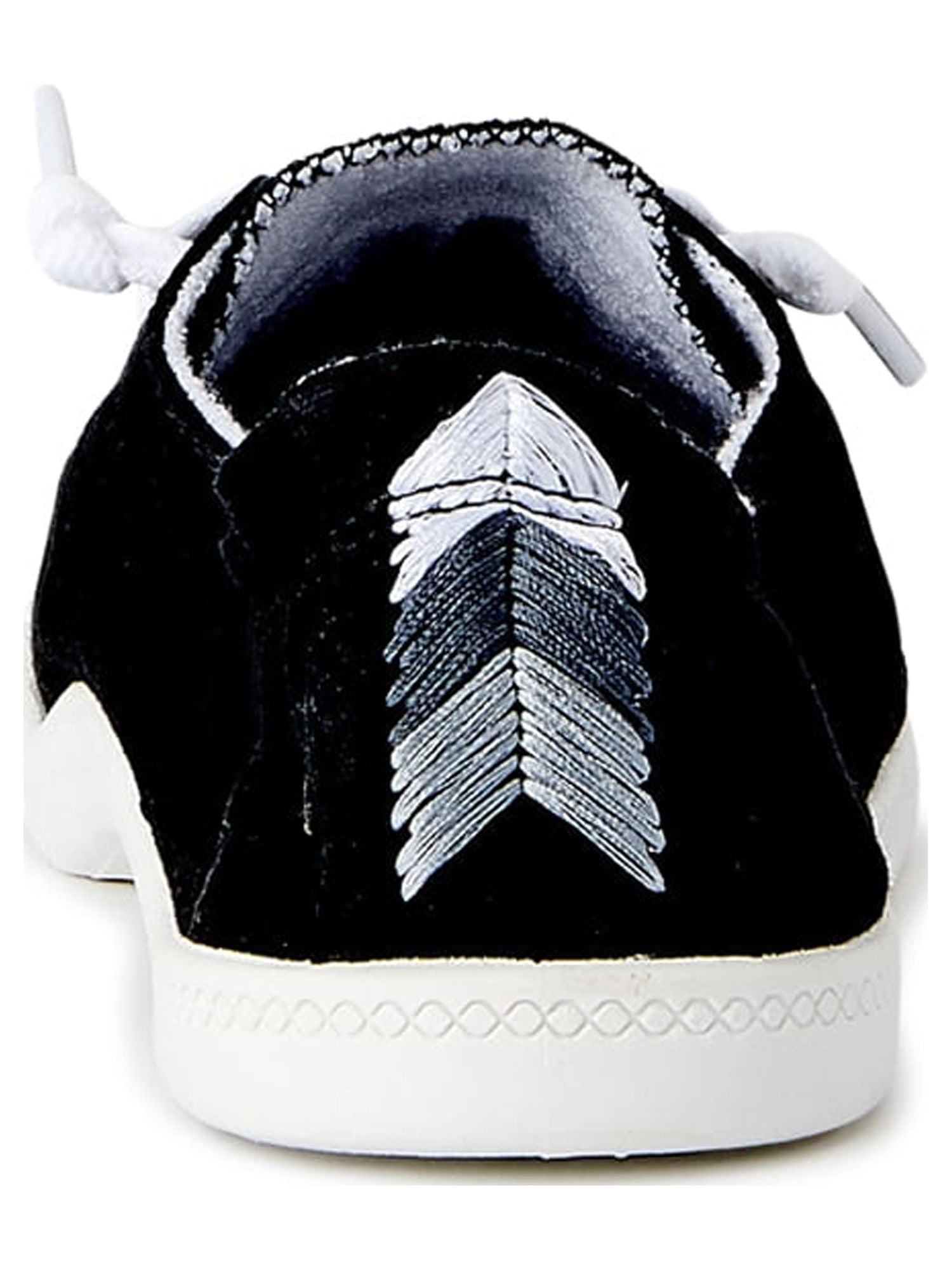 Time and Tru Women's Scrunch Back Slip-On Sneaker,Wide Width Available