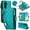 Green, variant on For Google Pixel 9 / 9 Pro 5G RFID Blocking Wallet Case, Crossbody Purse Phone Case with 9 Card Slots, Zipper Pocket & Detachable Strap,Purple,For Pixel 9 / 9 Pro