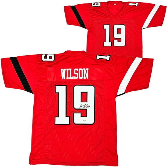 Texas Tech Red Raiders Tyree Wilson Autographed Red Jersey Beckett BAS Witness 215904