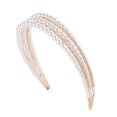 thumbnail image 1 of Shisuyan Three-deck Design Pearl Headband Golden 1Set 6.09X6.09X1.18in, 1 of 8