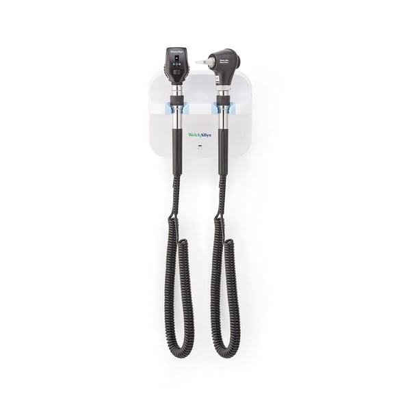 Welch Allyn Green Series 777 Wall Transformer with Coaxial LED Ophthalmoscope and MacroView LED Otoscope