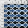 thumbnail image 1 of oneOone Georgette Viscose Blue Fabric Argyle Check Sewing Material Print Fabric By The Yard 42 Inch Wide, 1 of 4