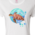 thumbnail image 4 of Inktastic Pompano Beach, Florida Swimming Sea Turtle with Bubbles Women's T-Shirt, 4 of 5