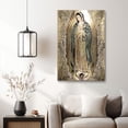 thumbnail image 5 of “Our Lady of Guadalupe with Gold Floral Accents (Regal Tone)” Sacred Canvas Wall Art Ready to Hang for Living Room and Bedroom, 5 of 8
