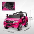thumbnail image 3 of Qaba 12V Electric Car for Kids, Licensed Toyota Kids Electric RC Car, Toddler Ride on Toys Gift, Pink, 3 of 10