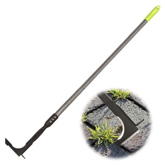 YARTTING Crack Weeder, Long Handle Crevice Weeding Tool, 48" Efficient Weeder Tool, Stainless Steel Weed Grabber Remover, Manual Weed Puller Tool