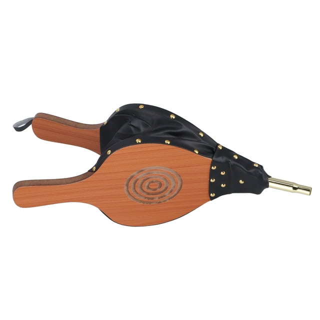 Fireplace Bellows, Wood Fireplace Bellows Easy To Use Large Size Leather For Indoors Fireplace For Outdoors Barbecue For Outdoors Camping