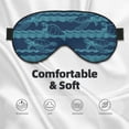 thumbnail image 3 of Naloa Turtles and Waves Print Sleep Mask for Sleeper, Light Blocking Sleeping Eye Mask for Women Men, Eye Shade with Adjustable Strap for Travel, Nap,Meditation, 3 of 7