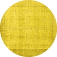 thumbnail image 1 of Ahgly Company Indoor Round Persian Yellow Traditional Area Rugs, 5' Round, 1 of 4