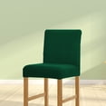 thumbnail image 2 of Funda protectora sólida para silla de comedor, funda protectora universal para muebles de oficina, funda giratoria, suministros para el hogar, verde, 2 paquetes Eigraketly HA012490-07, 2 of 5