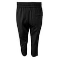 thumbnail image 4 of DPTALR Men's Solid Straight-Leg Pants Elastic Waist Drawstring Pocket Casual Trousers,Black,Big and Tall Men XXL, 4 of 9