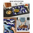 thumbnail image 6 of nqOlkjepod Large Induction Cooktop Protector Mat 28.5"x20.5", Blue Stripe Stove Top Covers for Electric Stove, Ombre Grey Moire Geometric Modern Abstract Stove Burner Cover Mats Stove Cover, 6 of 8
