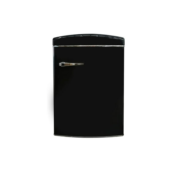 Compact Refrigerator Freezer - Convertible Black Fridge with Fast FreezeInterior Light