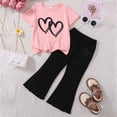 thumbnail image 2 of PEASKJP Girls Outfits Summer Sets Girls Summer Tops and Shorts Set Cute Color Block Two Piece Outfits Casual with Side Pockets,Size 3-4 Years, 2 of 3