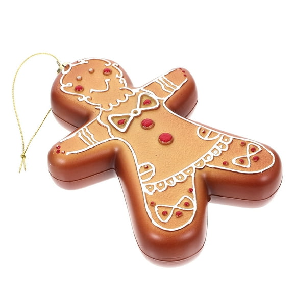 HAMPPLIES Gingerbread Man Charms Gingerbread Man Ornament Brown Acrylic 1Pcs