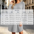 thumbnail image 3 of Vmberlty Women's Fall Winter Dresses Solid Color Ribbed Long Sleeve Midi Dresses Casual Outfits for Home and Party Occasions, 3 of 7