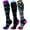 aa07_Multicolor, variant on Gymvis Womens Socks Compression Stretchy Gym Knee High Home Sock for Women 3 Pairs