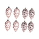 thumbnail image 4 of Adornos de Conos de Pino Colgante de Navidad 8 Piezas Macarena Oro Rosa, 4 of 8